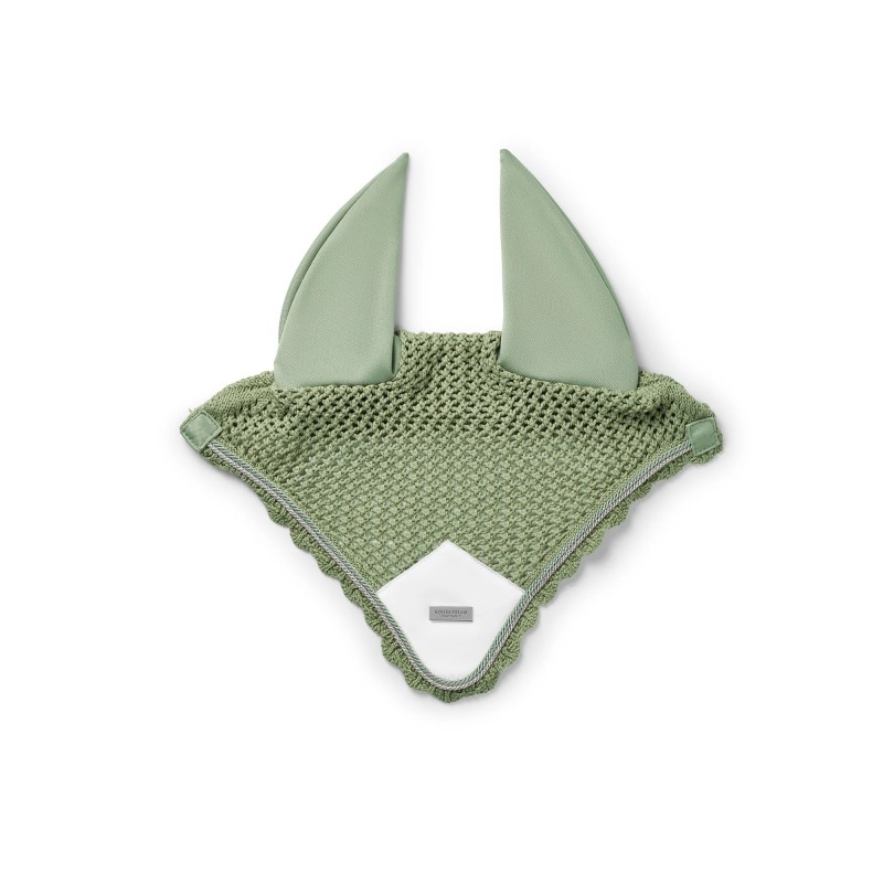 Ear Bonnet Pistachio White Full