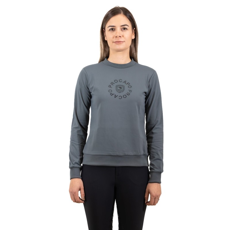Damestrui Carry met ronde hals,balsam groen